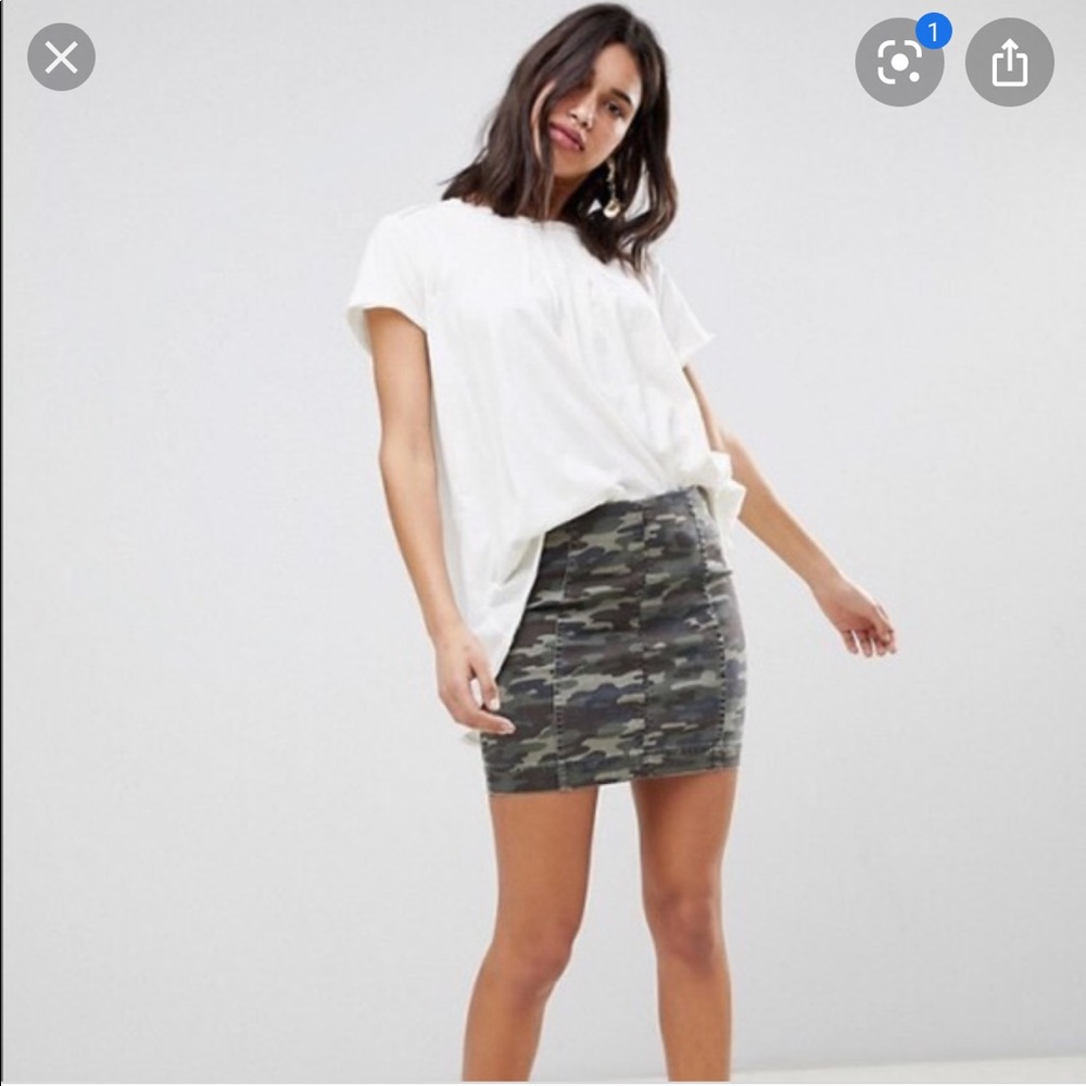 Free People Femme Denim Skirt
